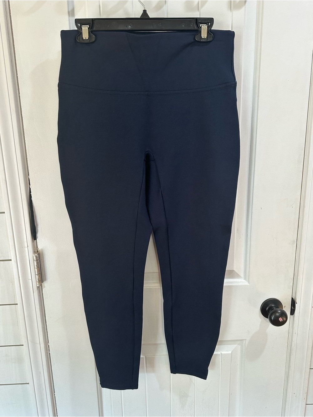 SPANX Navy High-Waist Sculpting pointe pants